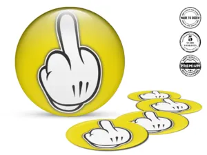 Epoxy Dome Stickers Drift Wave